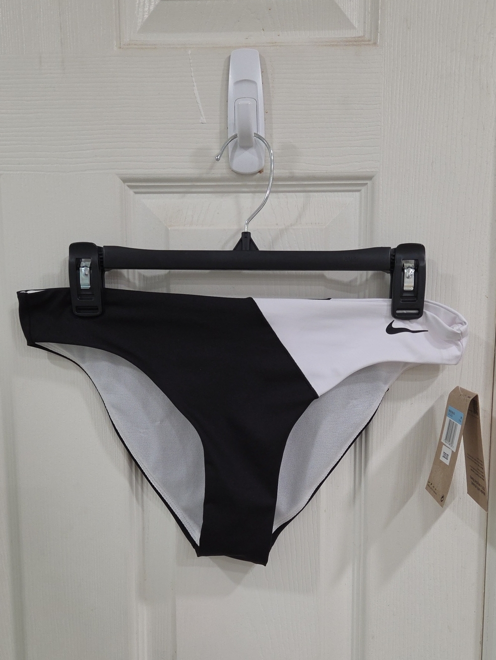 Nike Women’s Black and White Colorblock Bikini Bottom
